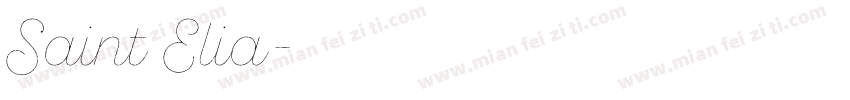 Saint Elia字体转换